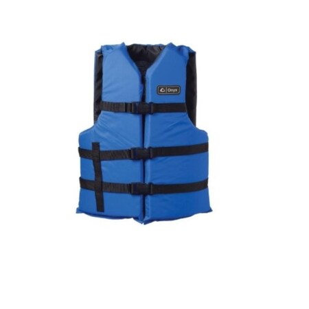 Onyx Onyx Universal Adult Extra-Large Boating Vest Blue 2XL/ 4XL 3580-0132